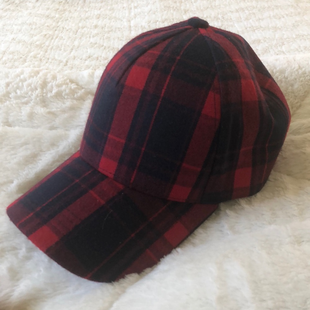 Plaid baseball cap